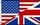US/UK Flagge als Symbol